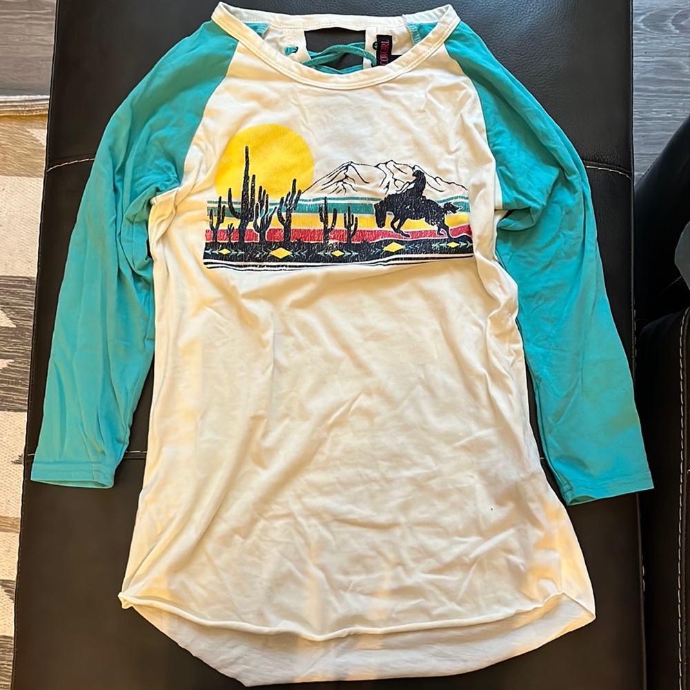 Rock&Roll Cowgirl 3/4 sleeve shirt